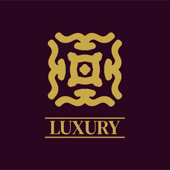 Mandala Geometric ornament logo Elegant premium icon vector design