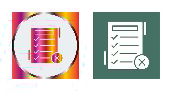 Fake List Vector Icon
