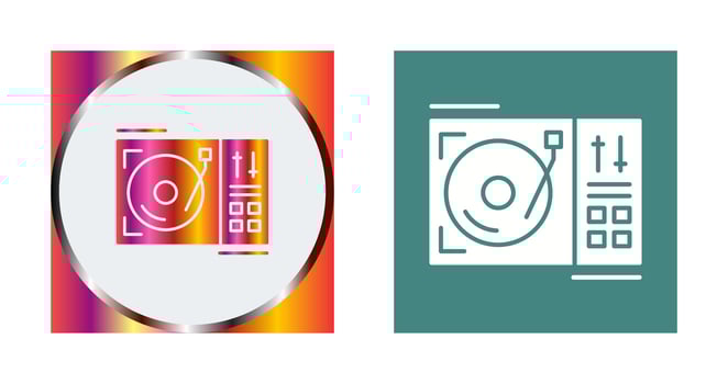 Turntable Vector Icon