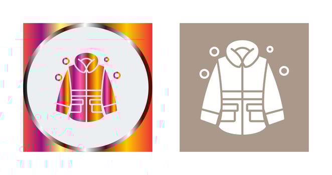 Winter Jacket Vector Icon