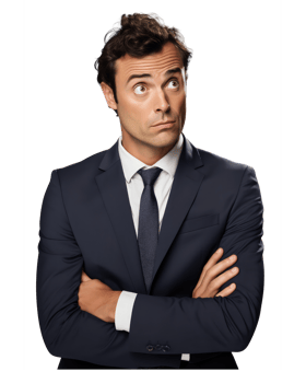 AI generated a man in a suit and tie is looking at the camera png