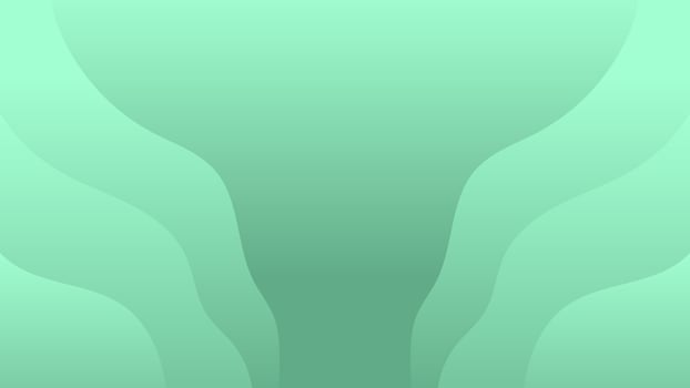 3D background geometric light dark green abstract modern gradient sky clouds fog wave curved vector