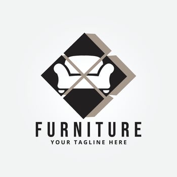 furniture logo icon design vector illustration template