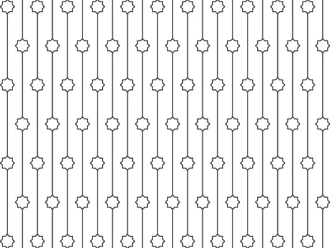 Eight Point Star Shape and Lines Motifs Pattern. can use for Decoration, Ornate, Interior, Exterior, Carpet Pattern, Textile, Tile, Wallpaper, Mosque Decoration, Background, Ect vector