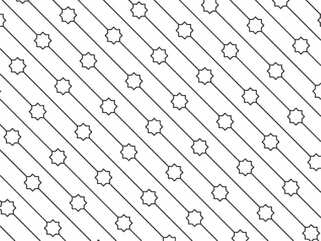 Eight Point Star Shape and Lines Motifs Pattern. can use for Decoration, Ornate, Interior, Exterior, Carpet Pattern, Textile, Tile, Wallpaper, Mosque Decoration, Background, Ect vector
