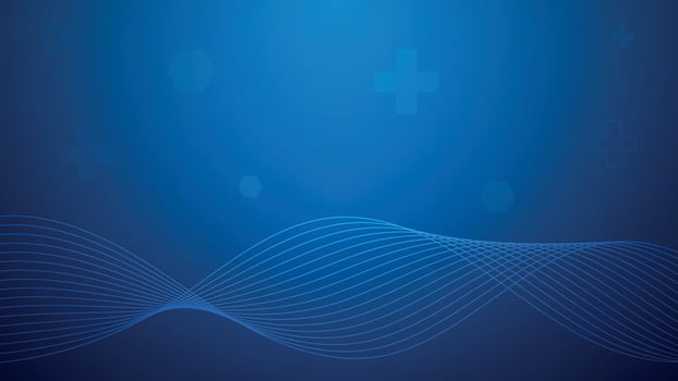 abstract healthcare technology background with waves vector