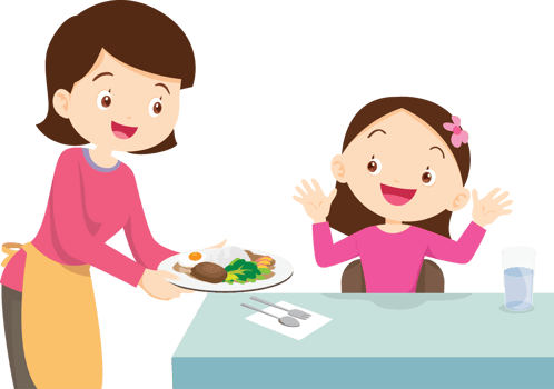 cute people cooking in the kitchen concept png