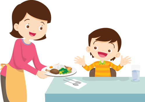 cute people cooking in the kitchen concept png