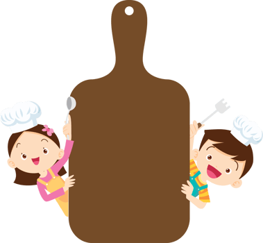 cute people cooking in the kitchen concept png