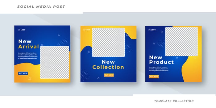 New Arrival Super sale post design template background, Pro Vector