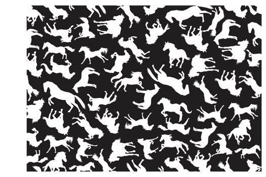 Horse Silhouette Pattern Background png
