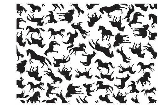 Horse Silhouette Pattern Background png
