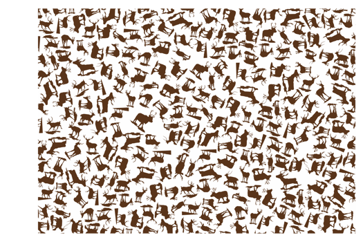 Deer Silhouette Pattern Background png