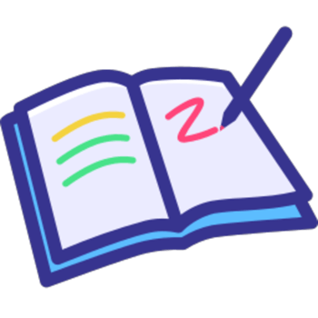 look at writting illustration design png