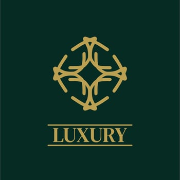 Mandala Geometric ornament logo Elegant premium icon vector design