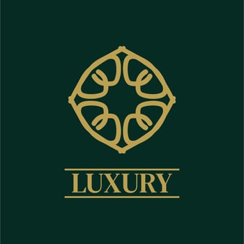 Mandala Geometric ornament logo Elegant premium icon vector design