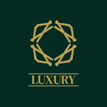 Mandala Geometric ornament logo Elegant premium icon vector design