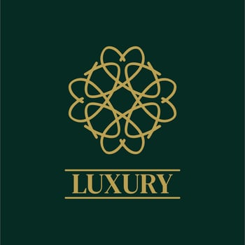 Mandala Geometric ornament logo Elegant premium icon vector design