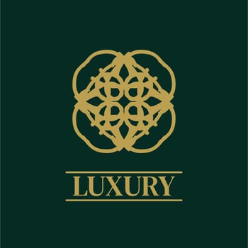Mandala Geometric ornament logo Elegant premium icon vector design