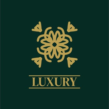 Mandala Geometric ornament logo Elegant premium icon vector design