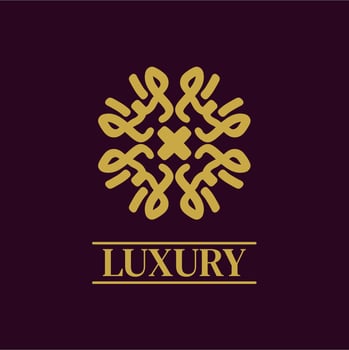 Mandala Geometric ornament logo Elegant premium icon vector design
