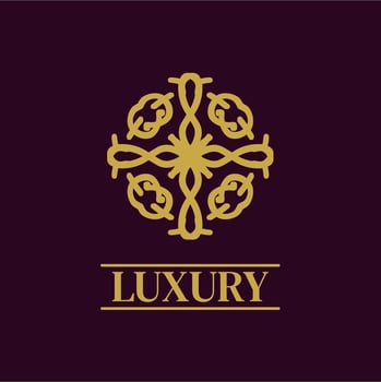Mandala Geometric ornament logo Elegant premium icon vector design