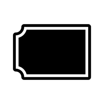Ticket coupon Icon Vector. Flat style black symbol. Can be used for mobile apps, websites and UI vector