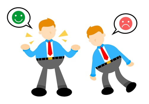 Two men in business attire are standing next to each other vector