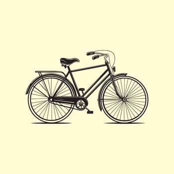 Vintage bicycle vector illustration