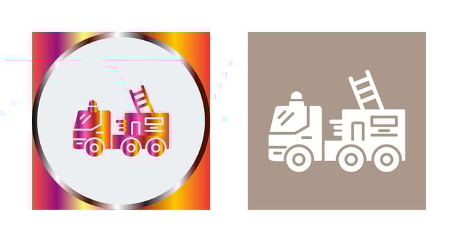 Fire Truck Vector Icon