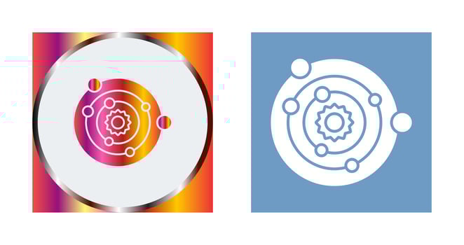 Solar System Vector Icon