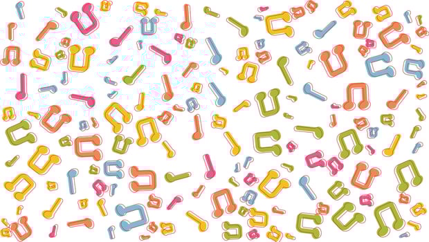 music nodes abstract pattern background vector