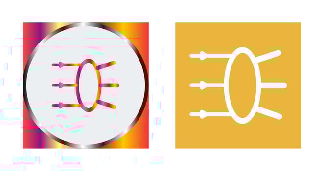 Refraction Vector Icon