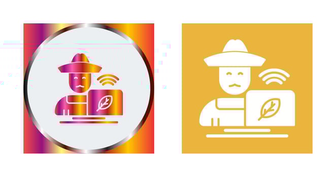 Farmer Vector Icon