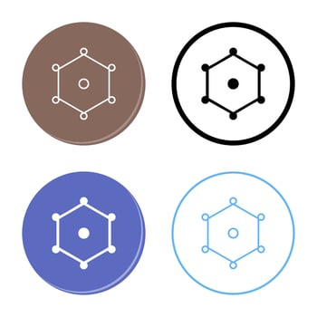 Unique Nodes Vector Icon