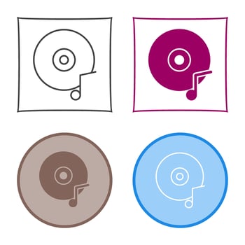 Music CD Vector Icon