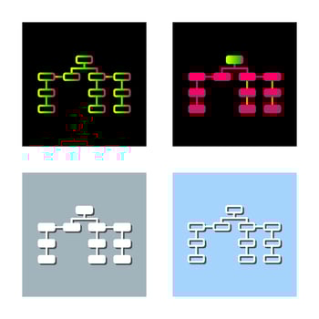 Unique Seo Structure Vector Icon