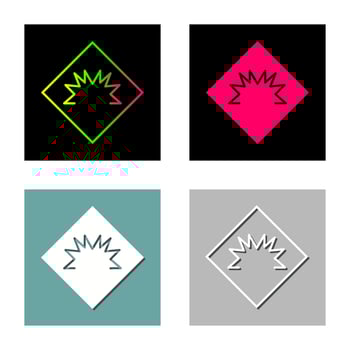 Danger of Welding Flash Vector Icon