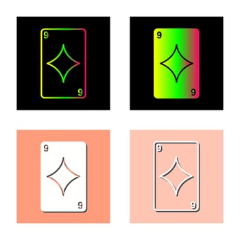 Diamonds Card Vector Icon