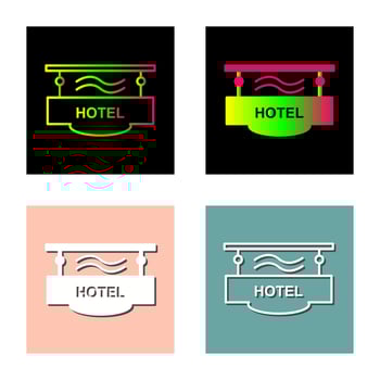 Hotel Sign Vector Icon
