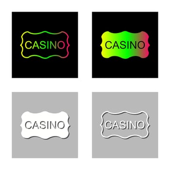 Casino Sign Vector Icon