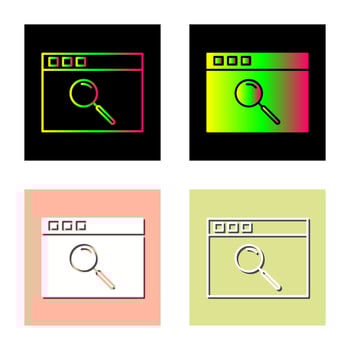 Unique Browser Vector Icon
