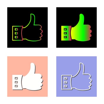 Unique Like Vector Icon