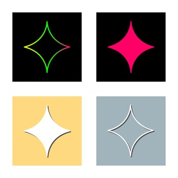 Unique Diamond Vector Icon