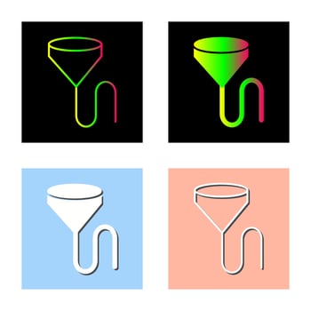 Unique Beer Bong Vector Icon