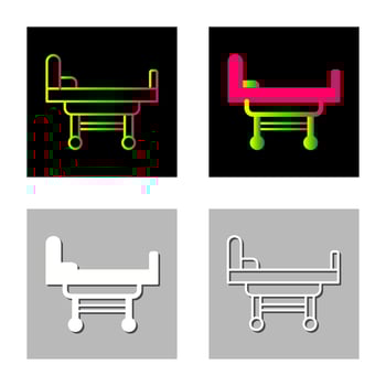 Hospital Bed Vector Icon