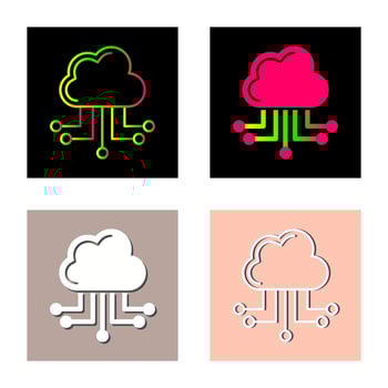 Cloud Computing Vector Icon