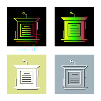 Podium Vector Icon