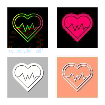 Heart Beat Vector Icon