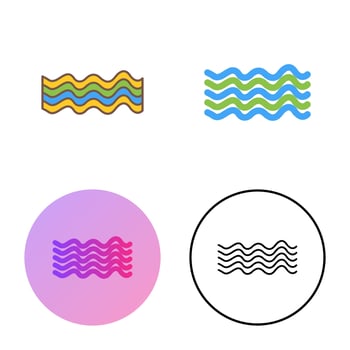 Magnetic Waves Vector Icon